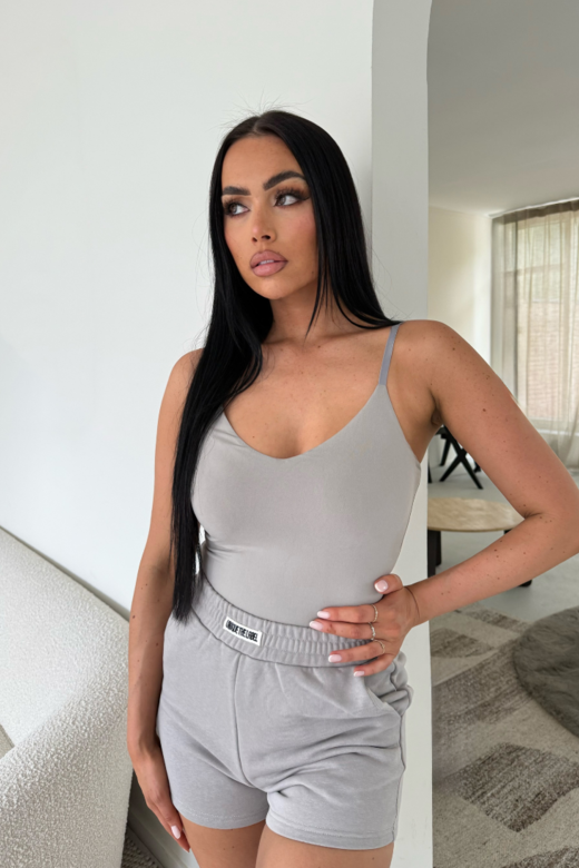 Aya Bodysuit- Pebble