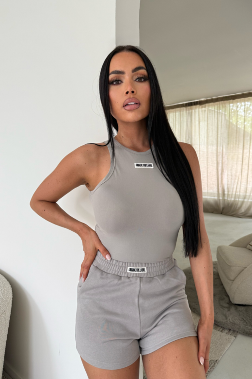 Nena Halter Top - Pebble