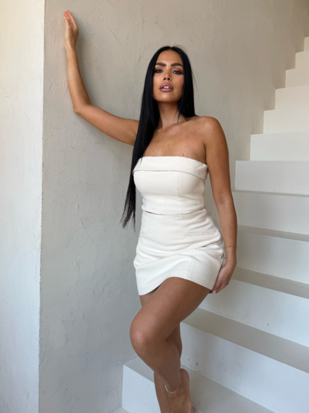 Unique The Label Yve Skirt - Creme Yve Skirt - Creme