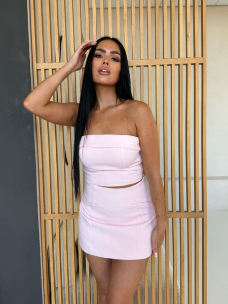Unique The Label Yve Skirt - Powder Pink Yve Skirt - Powder Pink