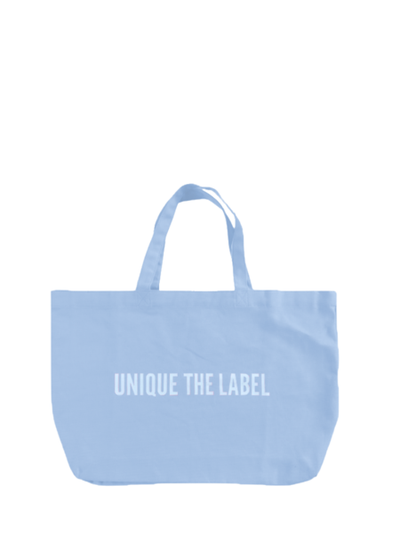Unique The Label Unique Canvas Tote Canvas Bag - Sky Blue Unique Canvas Tote Canvas Bag - Sky Blue