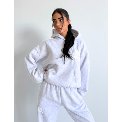 Unique The Label Elyana Hoodie - Light Grey Marl