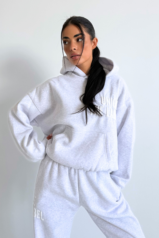 Elyana Hoodie - Light Grey Marl