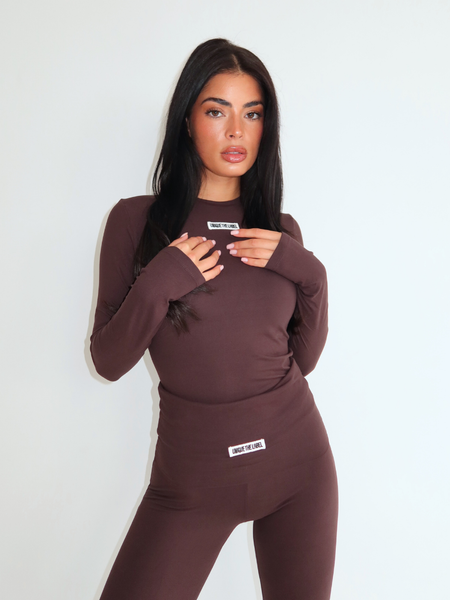 Unique The Label PRE-ORDER Nena Longsleeve - Cacao PRE-ORDER Nena Longsleeve - Cacao