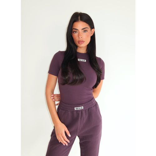 Unique The Label Nena Short Sleeve - Deep Berry