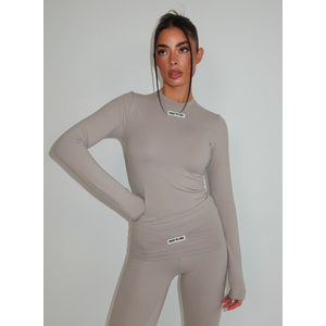 Unique The Label Nena Longsleeve - Pebble