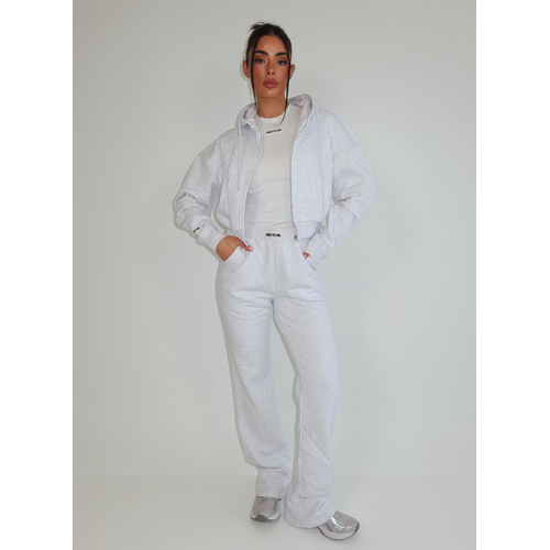 Unique The Label Molly Pants - Light Grey Marl