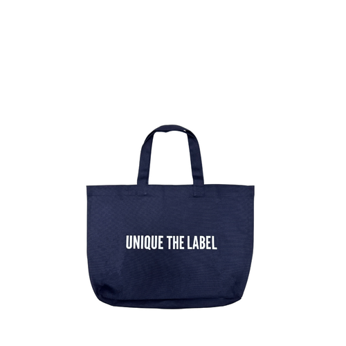 Unique The Label Unique Canvas Tote Canvas Bag - Deep Dark Navy