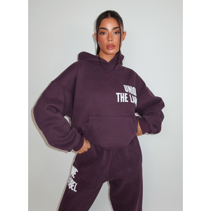 Unique The Label Elyana Hoodie - Deep Berry