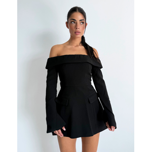 Unique The Label Emily Dress - Deep Black