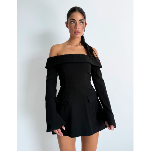 Unique The Label Emily Dress - Deep Black Unique The Label Emily Dress - Deep Black