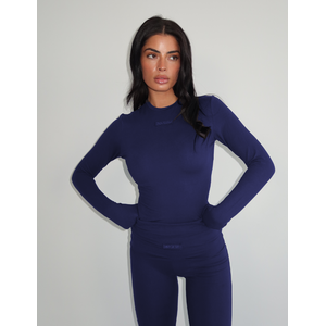 Unique The Label Noelle Longsleeve Top - Dark Navy