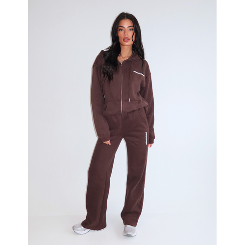 Unique The Label Imani Wide Leg Jogger - Cacao Unique The Label Imani Wide Leg Jogger - Cacao