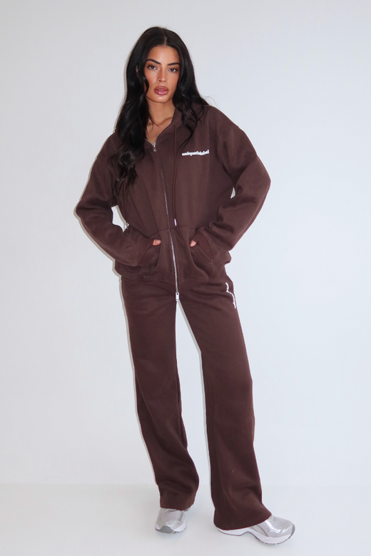 Imani Wide Leg Jogger - Cacao