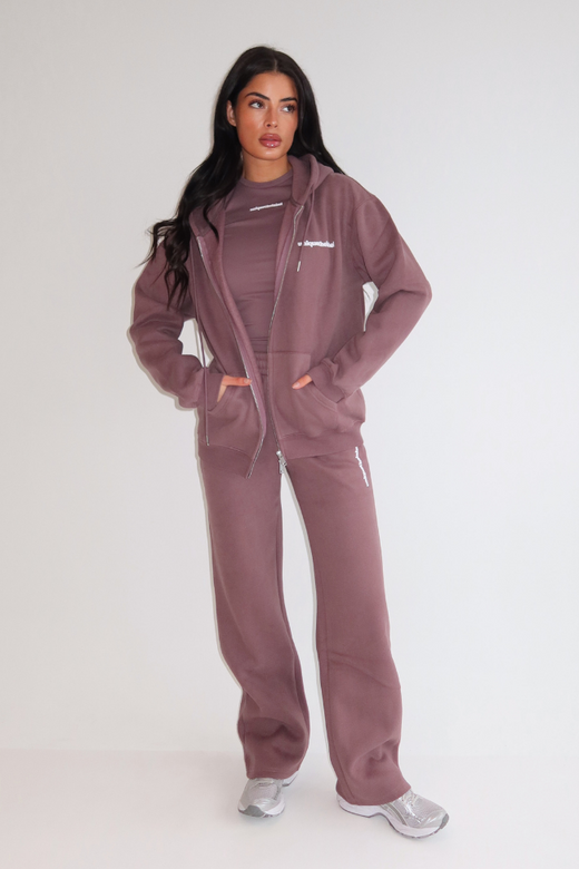 Imani Wide Leg Jogger - Mushroom