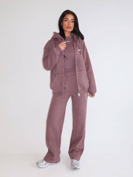 Unique The Label Imani Wide Leg Jogger - Mushroom Imani Wide Leg Jogger - Mushroom