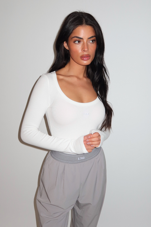 Gill Scoop LS Bodysuit - White