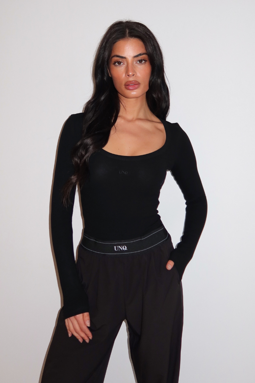 Gill Scoop LS Bodysuit - Deep Black