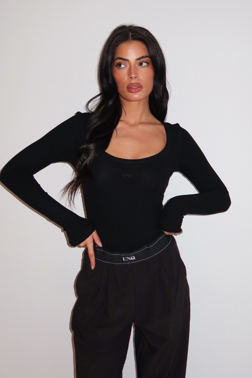 Gill Scoop LS Bodysuit - Deep Black