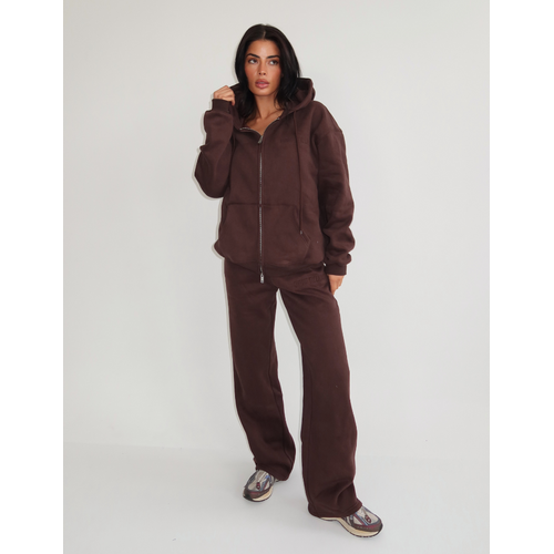 Unique The Label Nyla Wide Leg Jogger - Cacao Unique The Label Nyla Wide Leg Jogger - Cacao