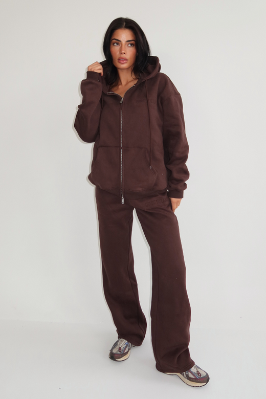 Nyla Wide Leg Jogger - Cacao