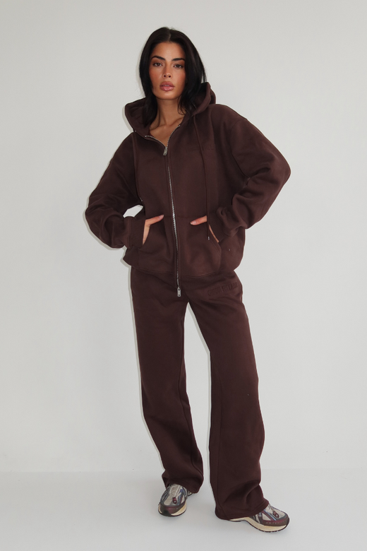 Nyla Wide Leg Jogger - Cacao
