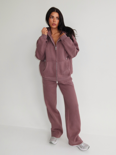 Unique The Label Nyla Wide Leg Jogger - Mushroom Nyla Wide Leg Jogger - Mushroom