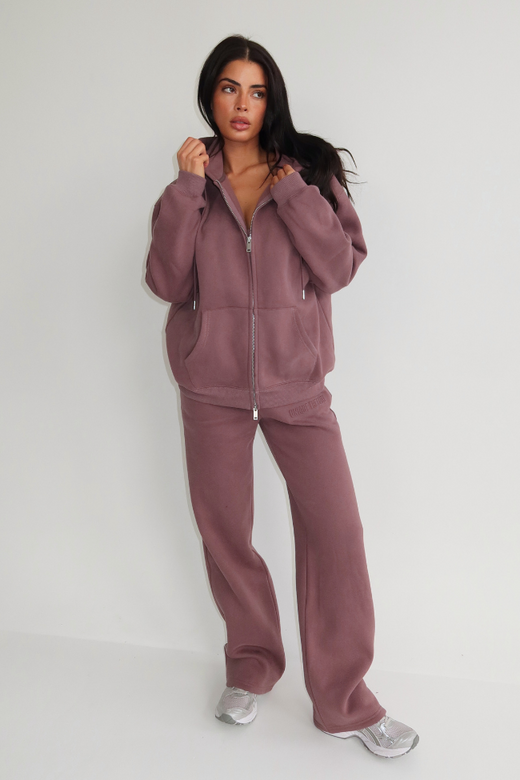 Nyla Wide Leg Jogger - Mushroom