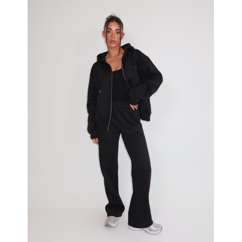 Unique The Label Nyla Wide Leg Jogger - Deep Black Unique The Label Nyla Wide Leg Jogger - Deep Black