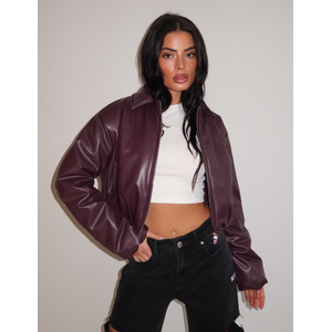 Unique The Label Semmi Bomber - Deep Berry