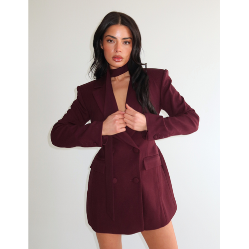 Unique The Label Scarf - Burgundy