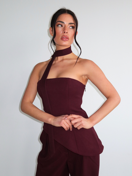Liva Top - Burgundy