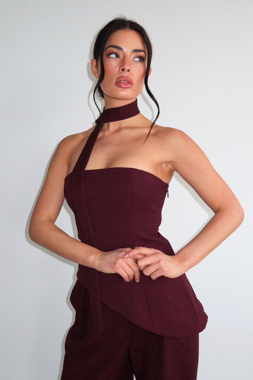 Liva Top - Burgundy