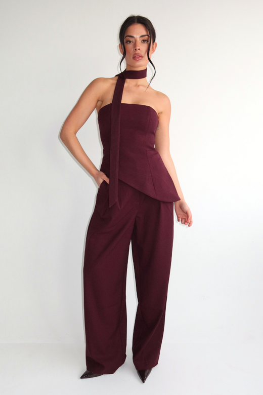 Liva Top - Burgundy
