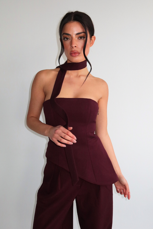 Liva Top - Burgundy