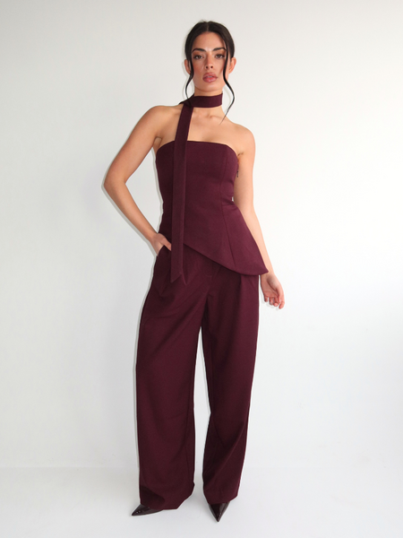 Liva Pantalon - Burgundy