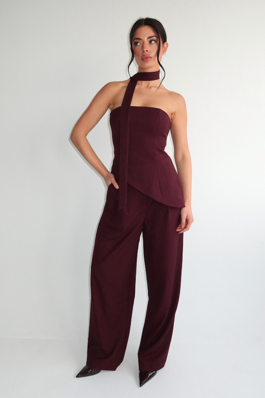 Liva Pantalon - Burgundy