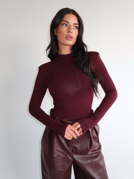 Isa Bodysuit - Burgundy
