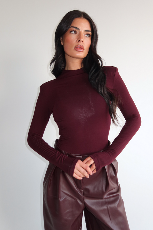 Isa Bodysuit - Burgundy