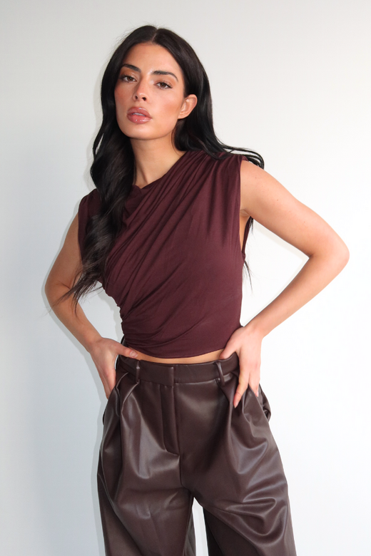 Mira Top - Brown