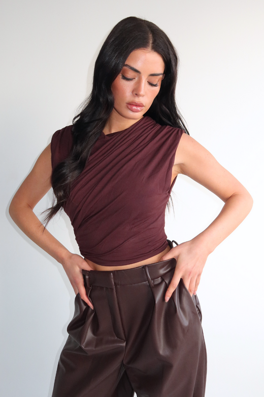 Mira Top - Brown