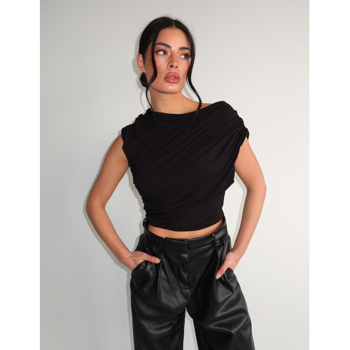 Unique The Label Mira Top - Black