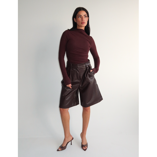 Unique The Label Novie Jort - Brown