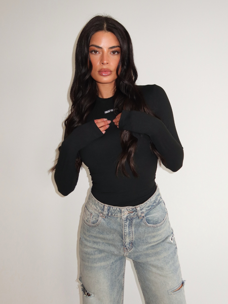 Jacky Long Sleeve - Black/Black