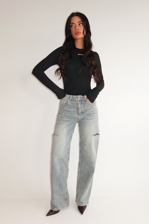 Jacky Long Sleeve - Black/Black