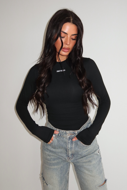 Jacky Long Sleeve - Black/Black