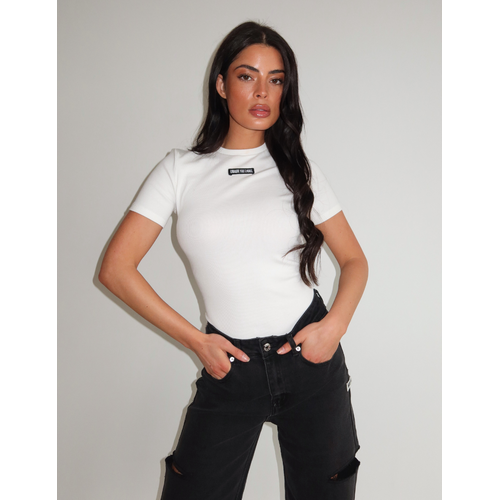 Unique The Label Jill Short Sleeve - Creme White