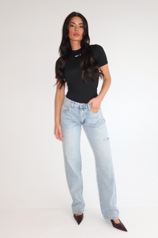 Remi Mid Waist Jeans - Light Blue