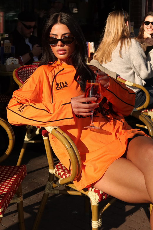 Ama Longsleeve - Orange/Black