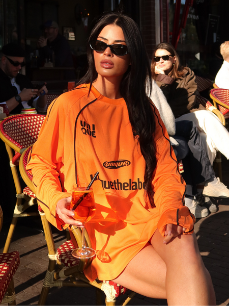 Unique The Label Ama Longsleeve - Orange/Black Ama Longsleeve - Orange/Black